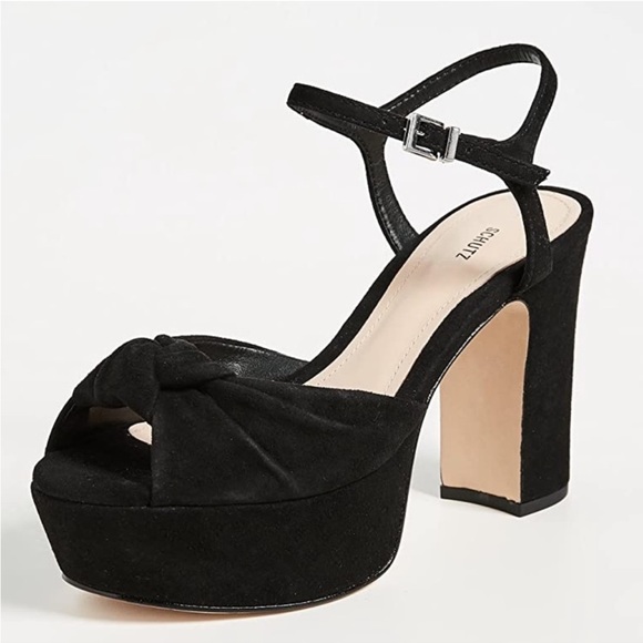 SOLD SCHUTZ Thalyta Suede Sandals - Picture 2 of 15